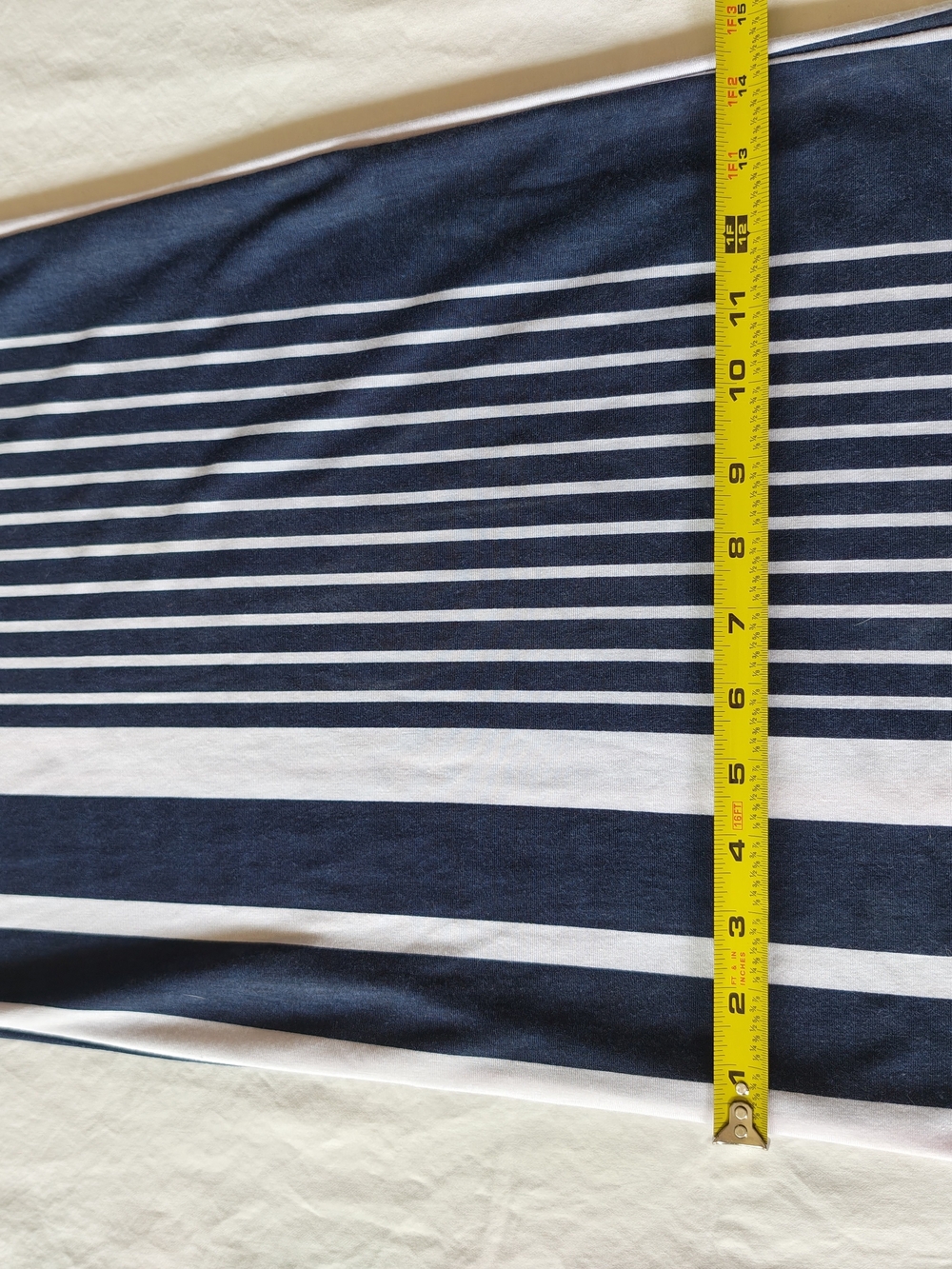 Egy Navy and White Striped Women's Wrap Roper Size XL - Picture 5 of 8
